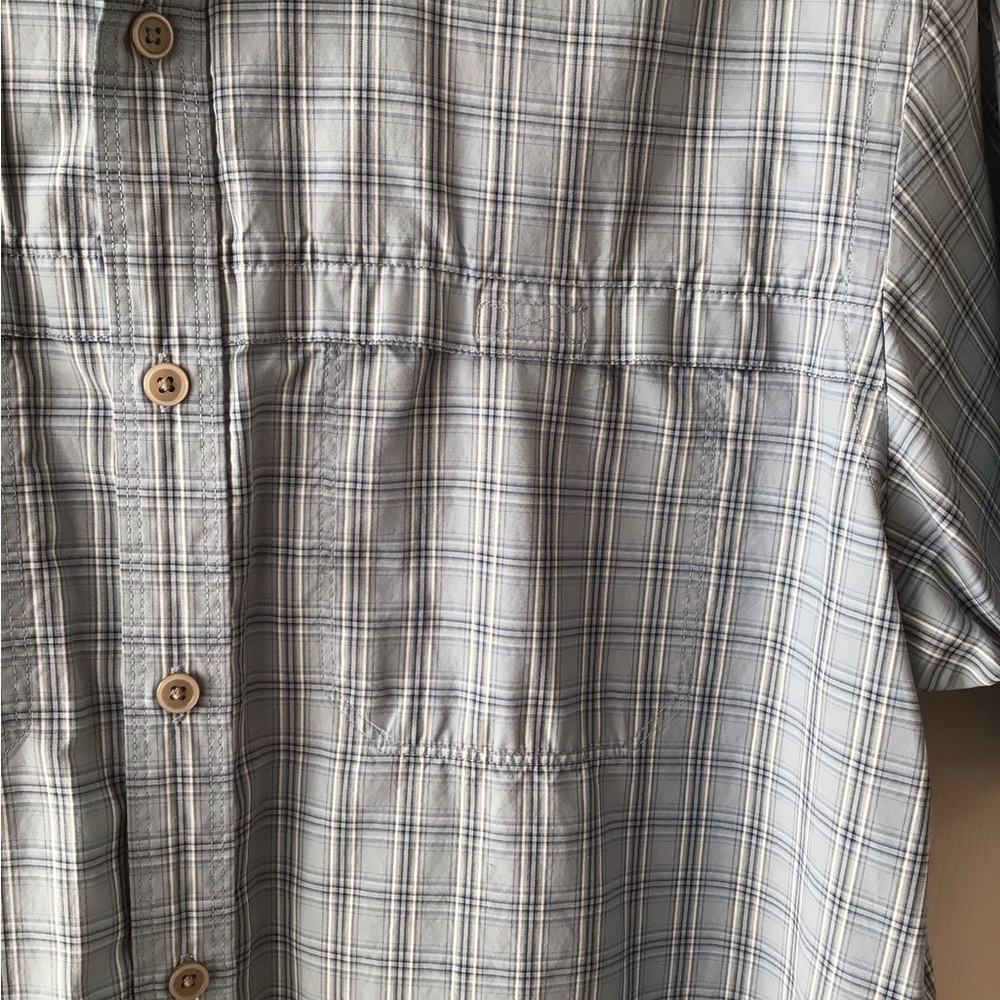 Van Heusen Men's Light Blue Plaid Shirt - Picture 3 of 6